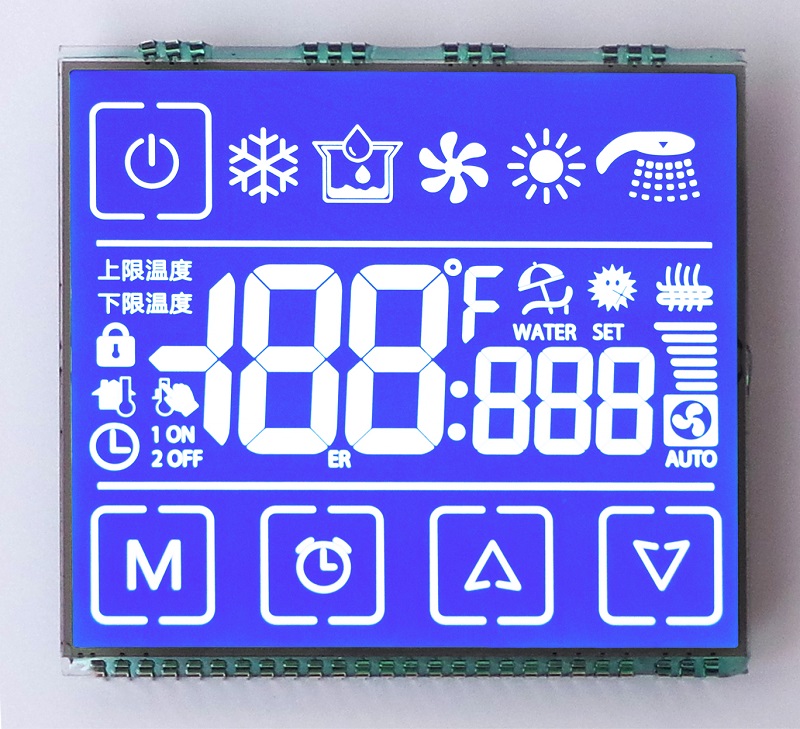 線(xiàn)控器段碼屏